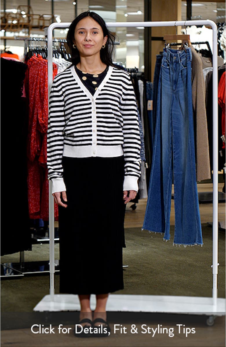 Santina Stripe Cardigan, sales video thumbnail