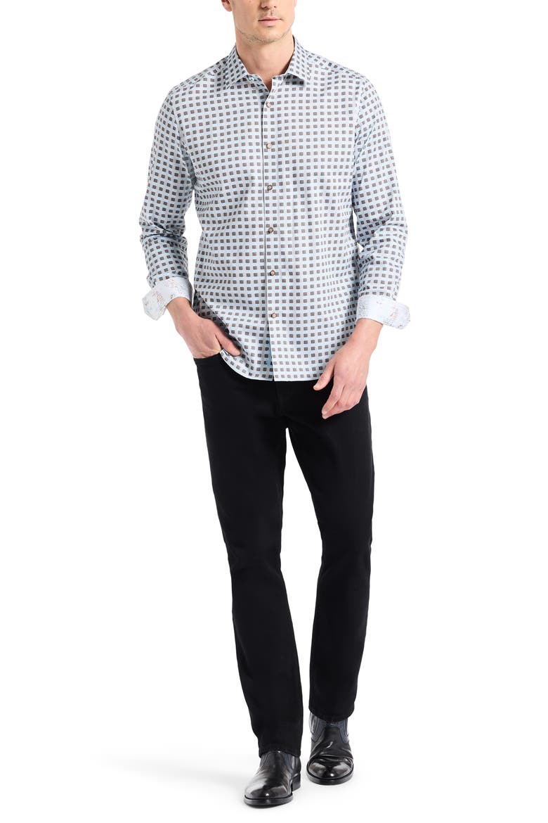 Ostin Long Sleeve Button-Up Shirt, Alternate, color, TAN