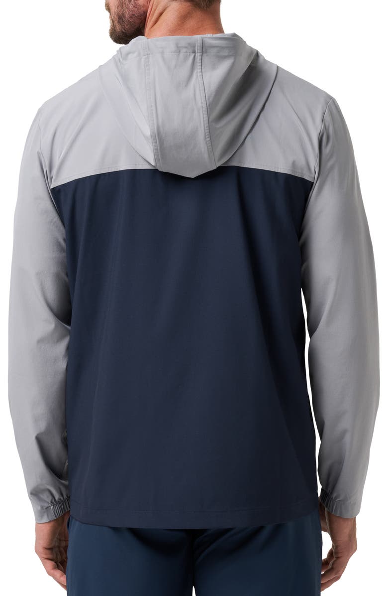 TravisMathew Meridian Quarter Zip Tech Hoodie, Alternate, color, Sleet