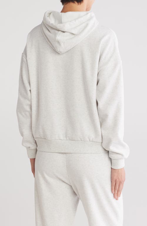 90 Degree By Reflex Year Round Butter Fleece Pullover Hoodie In Heather Grey