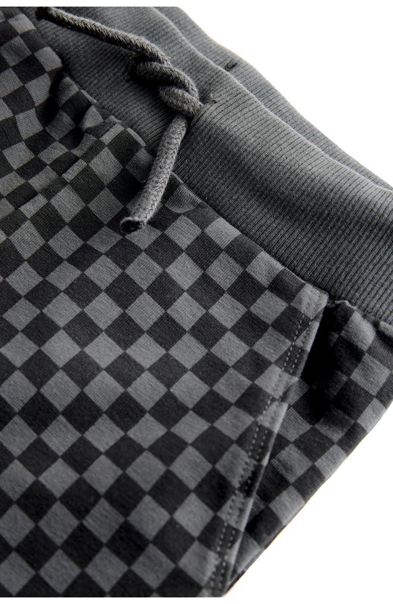 NEXT Kids' Check Cotton Joggers, Alternate, color, Black