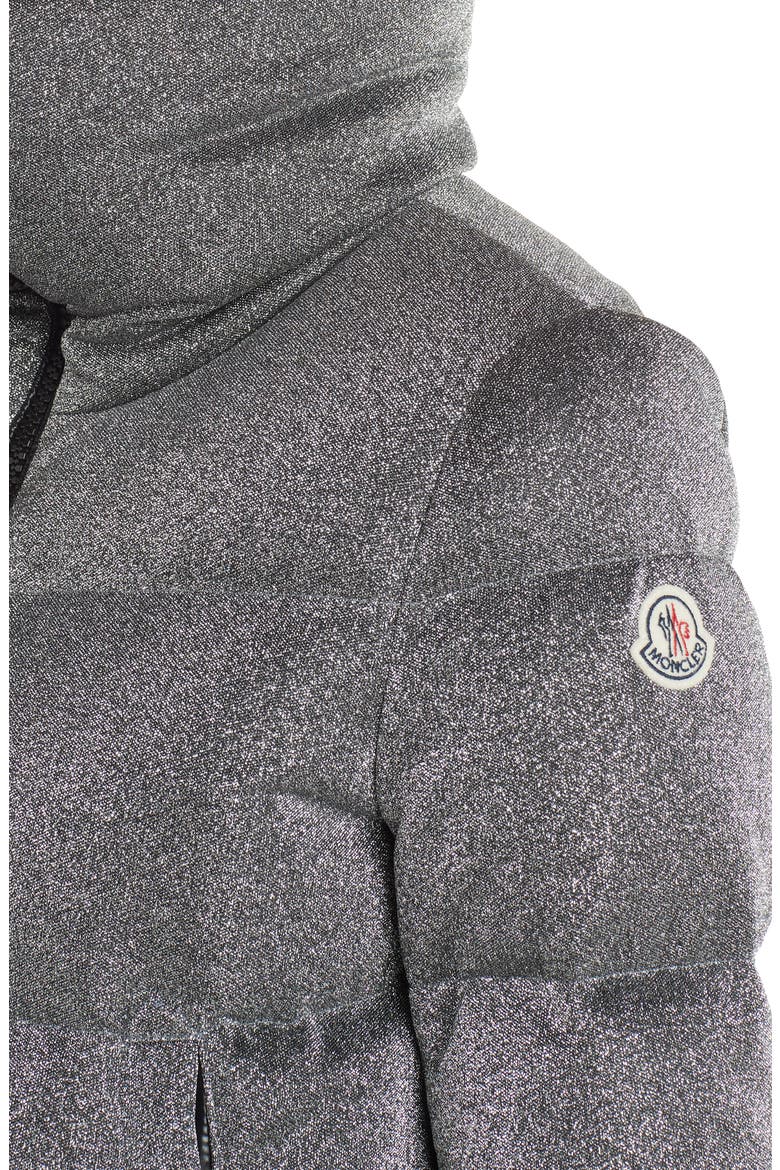 Bandama Glitter Down Puffer Jacket, Alternate, color, SILVER