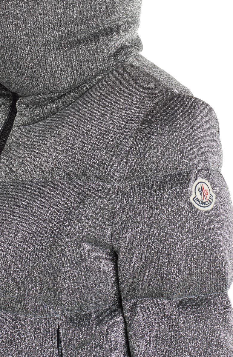 Moncler Bandama Glitter Down Puffer Jacket, Alternate, color,
