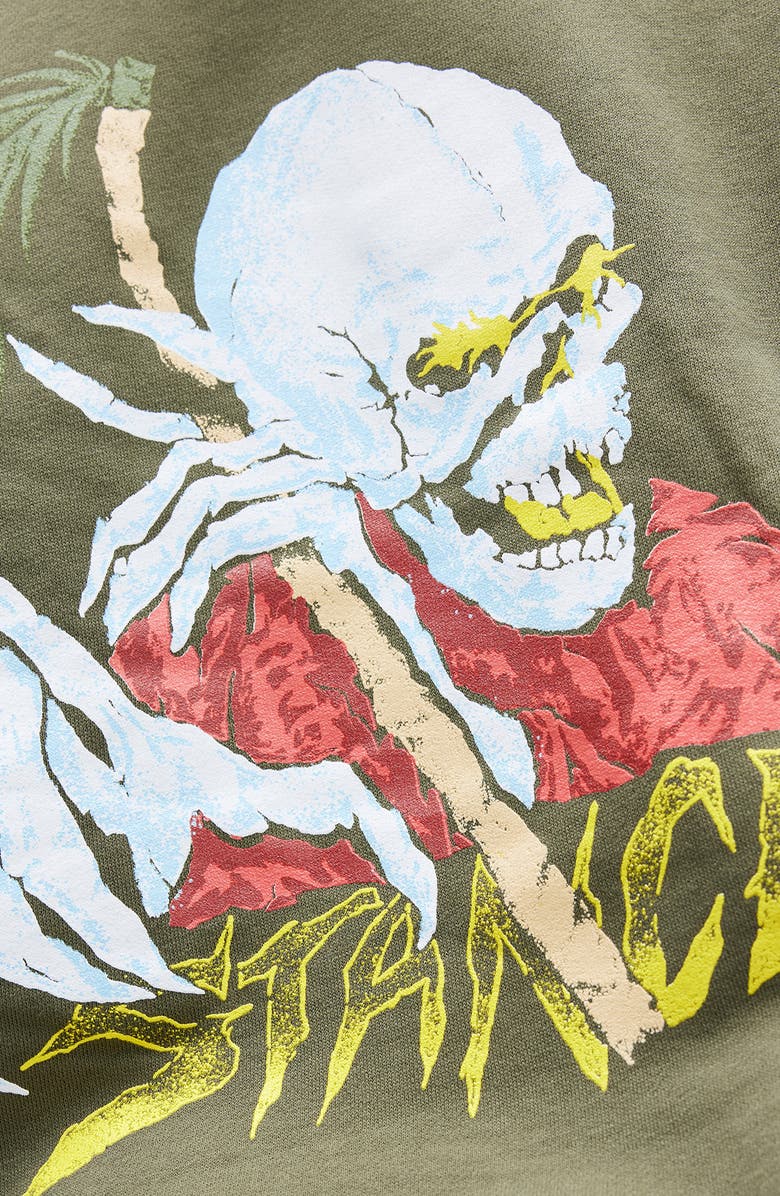 Stance Palm Slayer Graphic Hoodie, Alternate, color, Army