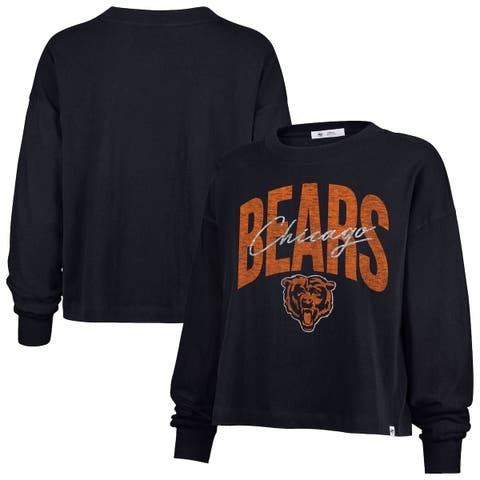 Women's '47 Navy Chicago Bears Muse Sydney Long Sleeve T-Shirt