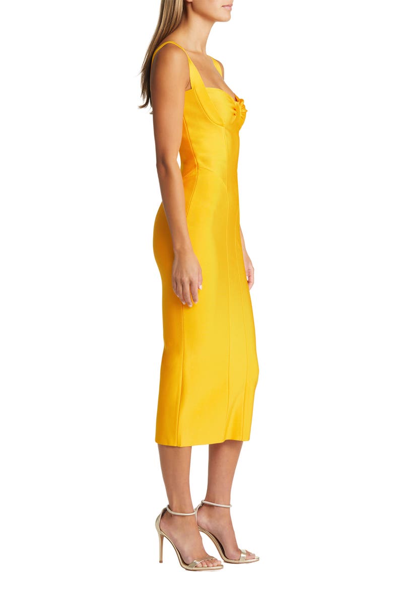 Bandage Midi Dress, Alternate, color, TANGERINE