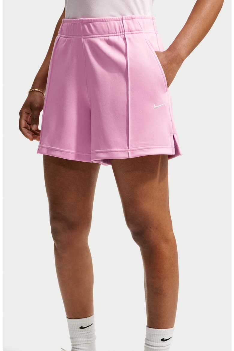 Pintuck Shorts, Alternate, color, PINK RISE/ SAIL