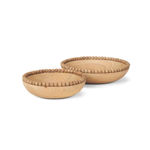Wendell Wood Beads Round Bowls