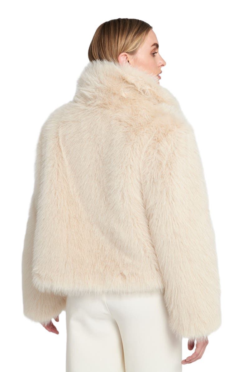 ELLE Collection Fluffy Jacket Teddy Coat, Alternate, color, Winter White