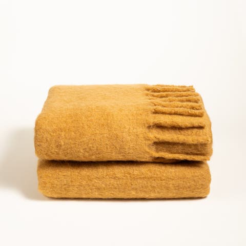 Ropar Fringed Acrylic Wool Throw 55X71 In