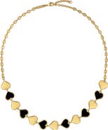 Ted Baker Halston Enamel Heart Chain Necklace