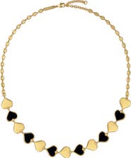 Ted Baker Halston Enamel Heart Chain Necklace
