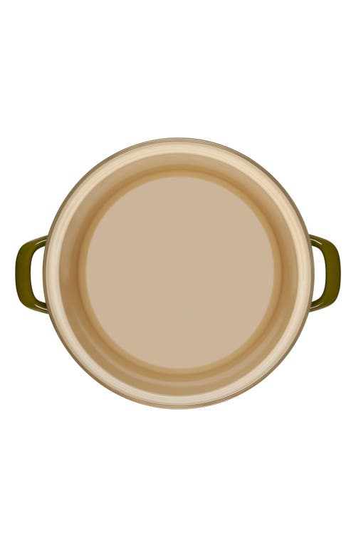 Le Creuset 10-quart Enameled Stainless Steel Stock Pot In Green