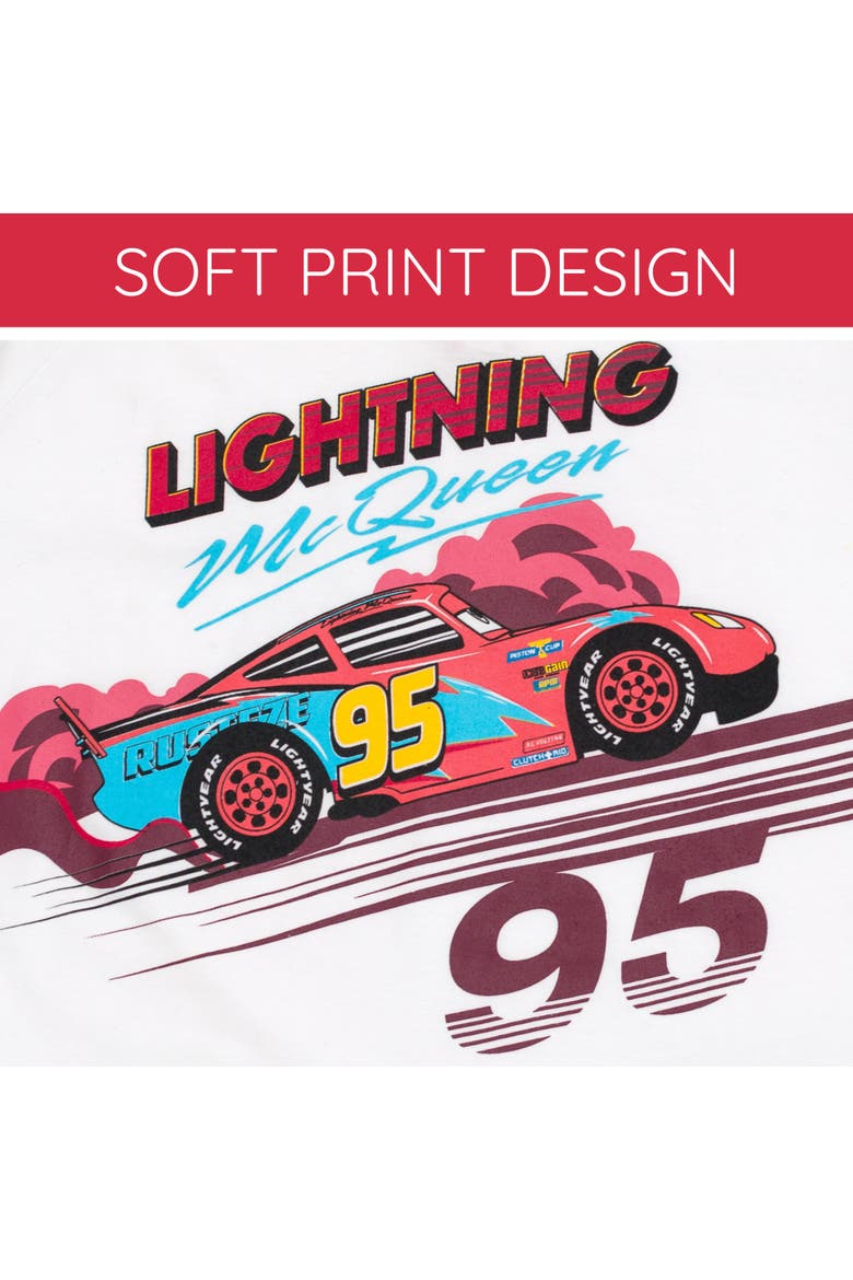 Cars Lightning McQueen 2-Piece Polo and Pants Set, Alternate, color, White Black McQueen