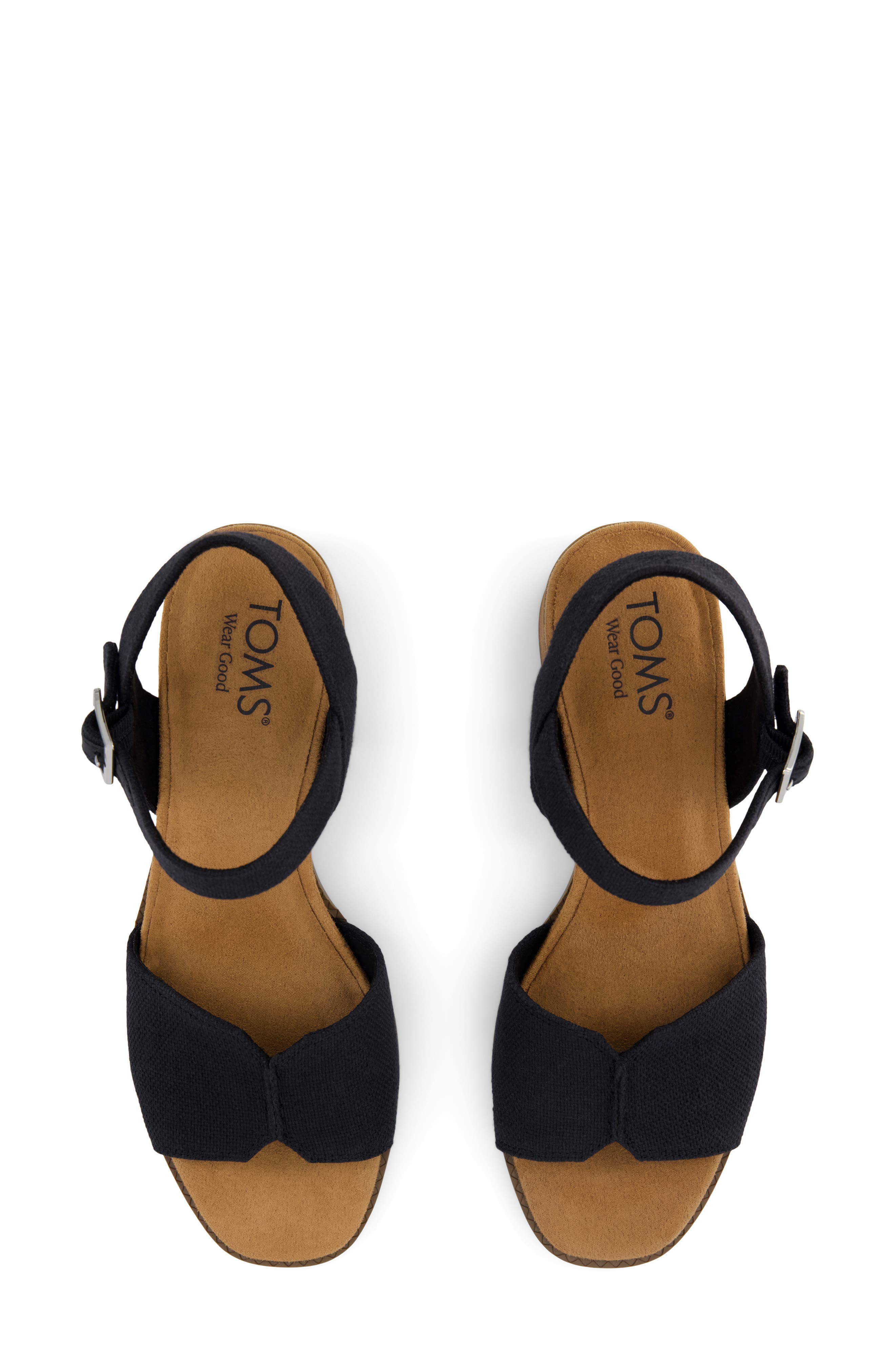 Eloise Heeled Open Toe Sandal, Alternate, color, BLACK