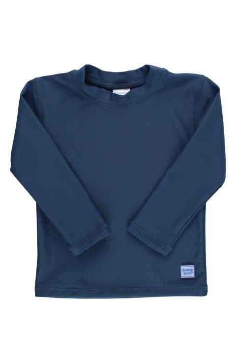 Glitter Snob Long Sleeve Blue Tie-Dye T-Shirt