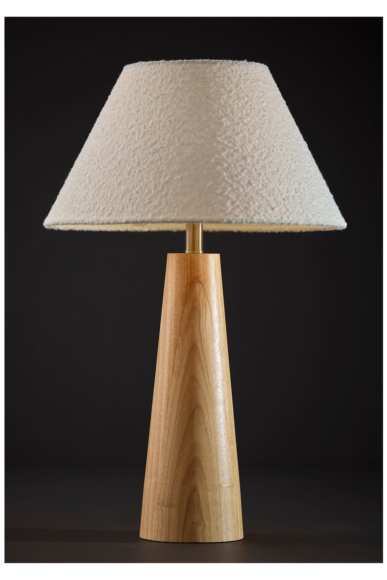 Brayden Tapered Table Lamp, Alternate, color, NATURAL WOOD
