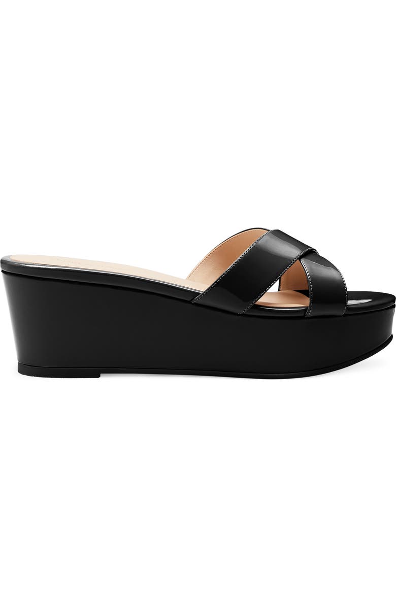 Stuart Weitzman Avenue 65 Flatform Wedge Slide Sandal, Alternate, color,