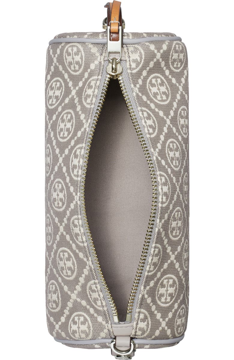 Tory Burch T Monogram Utility Cylinder Shoulder Bag, Alternate, color, Gray