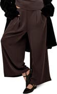 City Chic Jett Pleated Wide Leg Pants