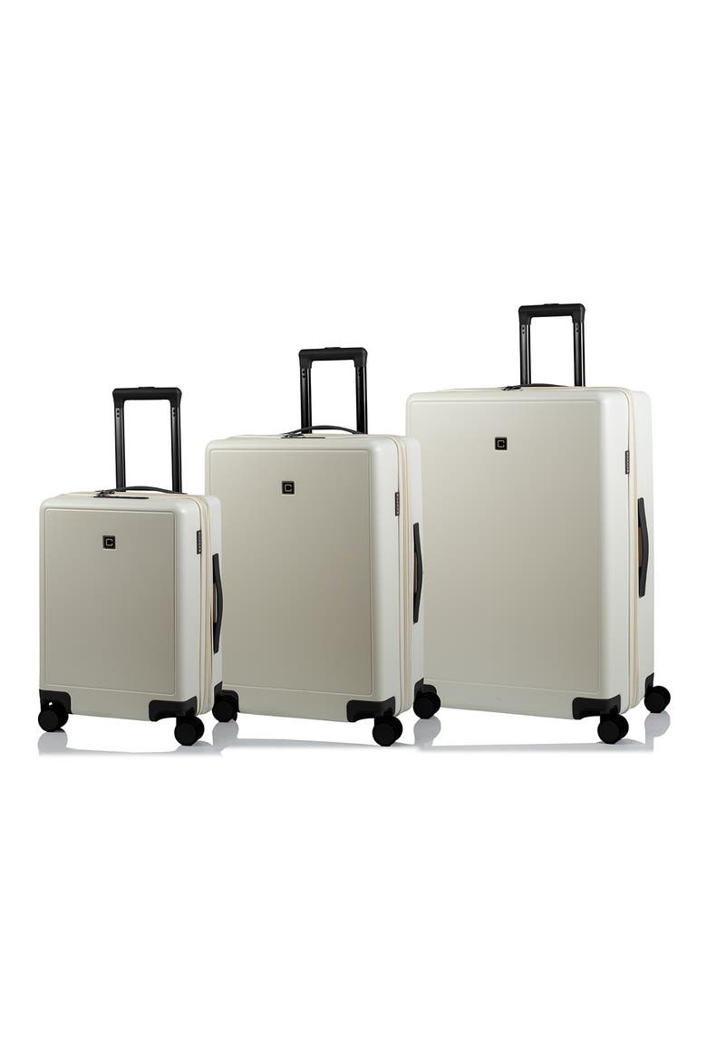 Vintage Muse 3-Piece Hardside Luggage Set, Main, color, IVORY/ BLACK