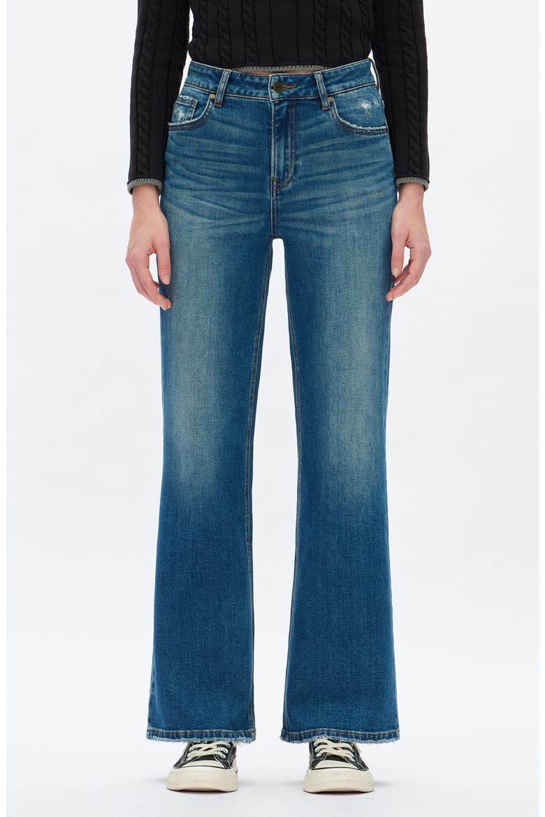 High Waist Wide Leg Jeans, Main, color, VINTAGE MEDIUM BLUE