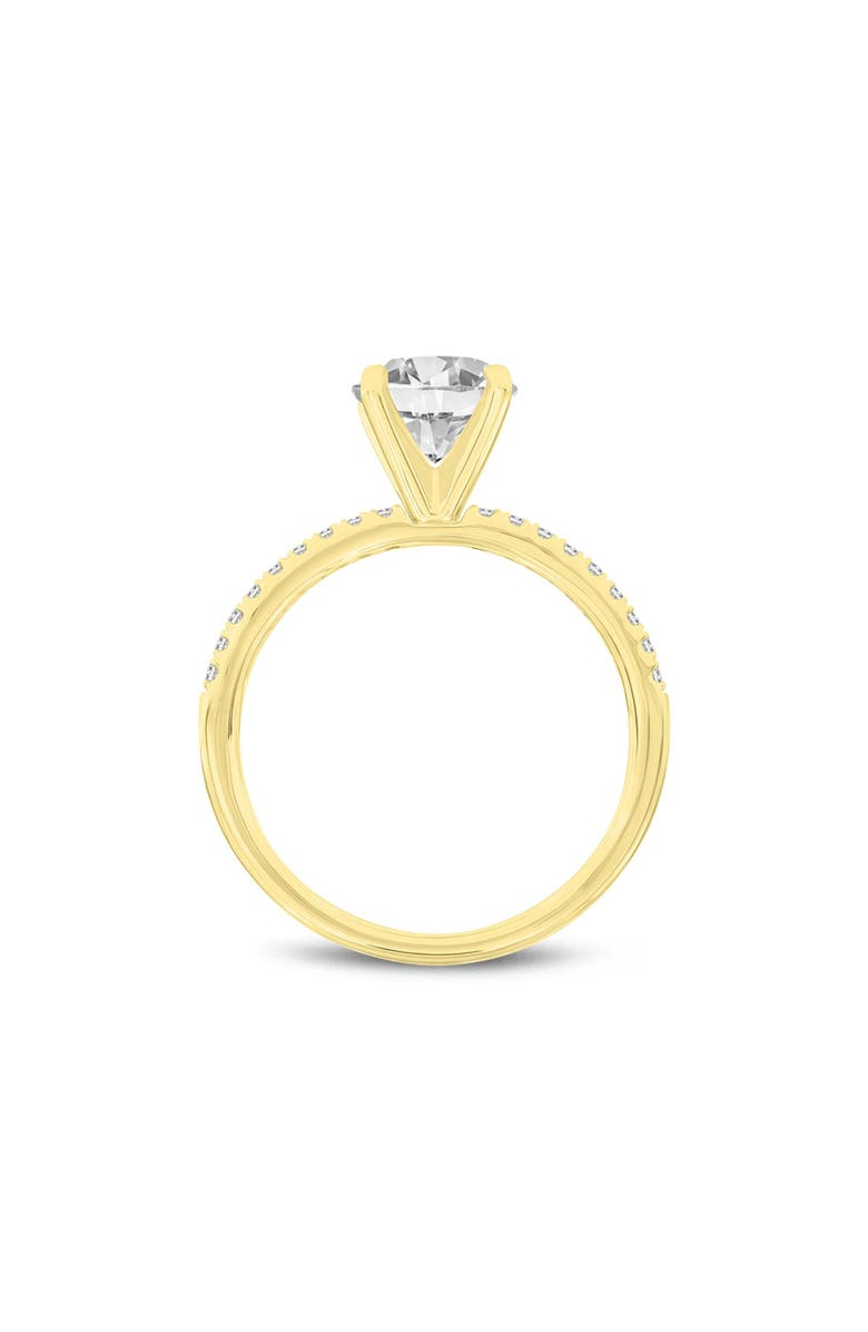 LuvMyJewelry Ivy 14K Yellow Gold Round Cut Lab Grown Diamond Engagement Ring - 3.1 Ct, Alternate, color, 14K Yellow Gold