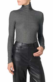 Joe's Lurex Long Sleeves Turtle Neck Top