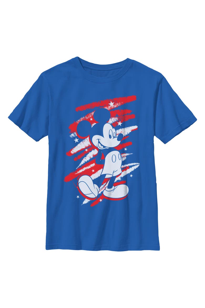 Boy's Mickey & Friends Classic Pose and Scribbles  Graphic T-Shirt, Main, color, Royal Blue