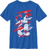 Mickey & Friends Boy's Mickey & Friends Classic Pose and Scribbles  Graphic T-Shirt