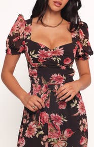 Petal & Pup Noel Floral Puff Sleeve Top
