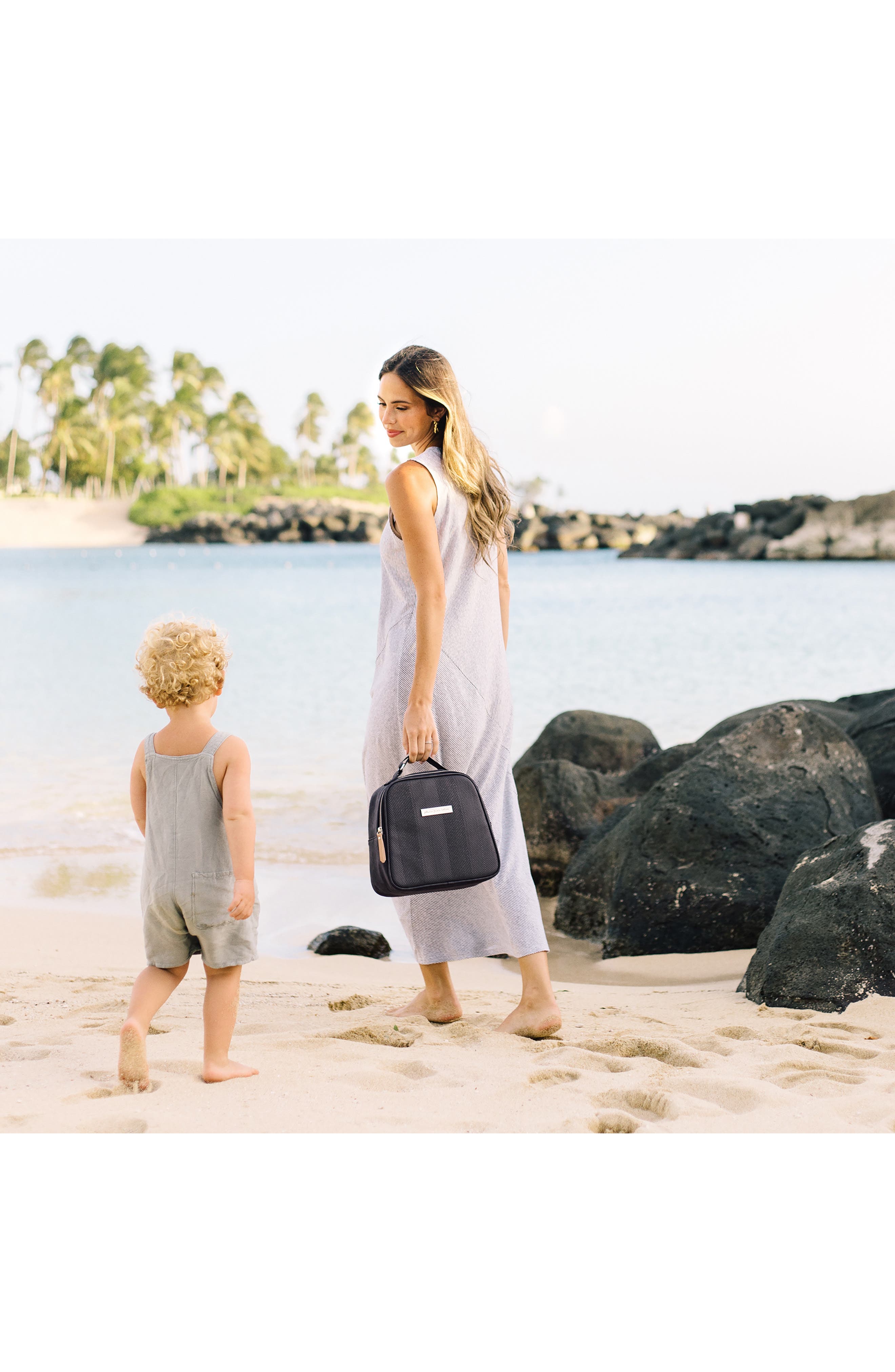 Petunia Pickle Bottom Tandem Water Resistant Bottle & Lunch Box, Alternate, color, Black