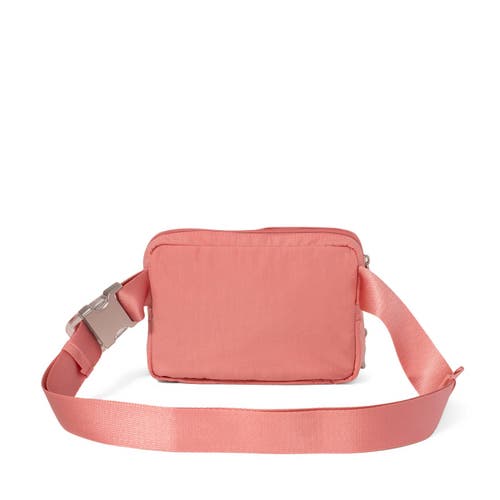 Baggallini Coastal Flip Lock Sling Bag In Terracotta