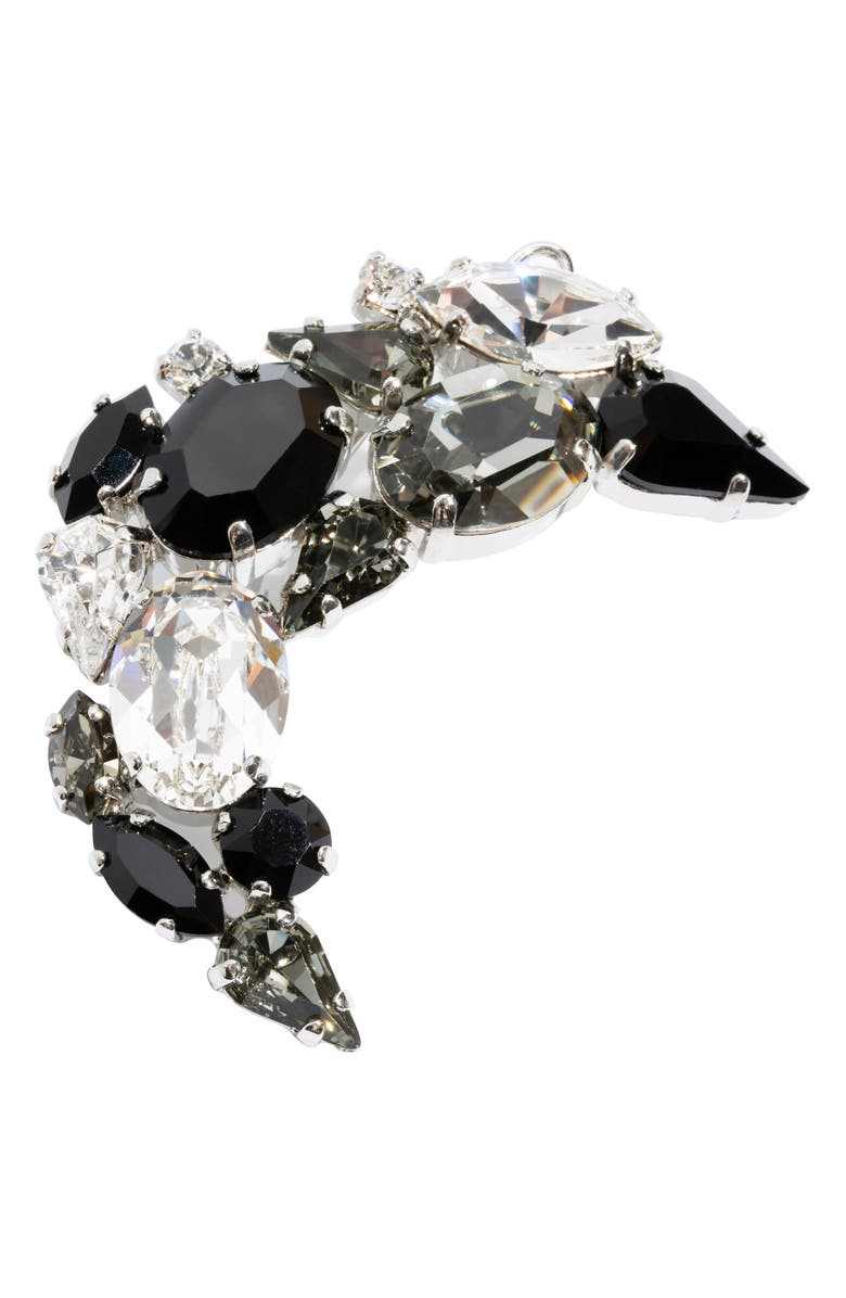 L. Erickson Crystal Arch Tige Boule Barrette, Main, color, Jet/ Black Diamond/ Crystal