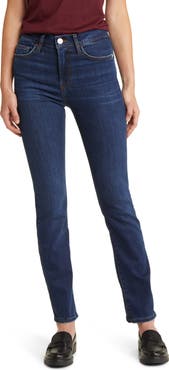 FRAME Le High Straight Leg Long Jeans