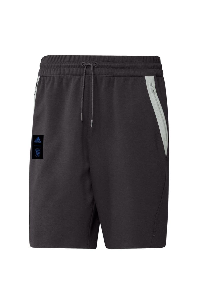 adidas Men's adidas Black San Jose Earthquakes 2023 Player Travel Shorts, Main, color, Black