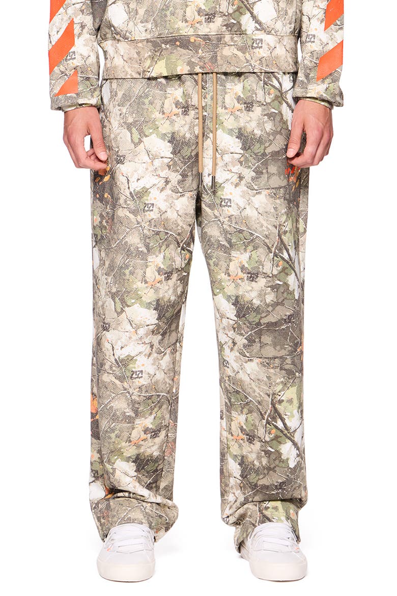 Camo Cotton French Terry Sweatpants, Main, color, 115227-CAMO