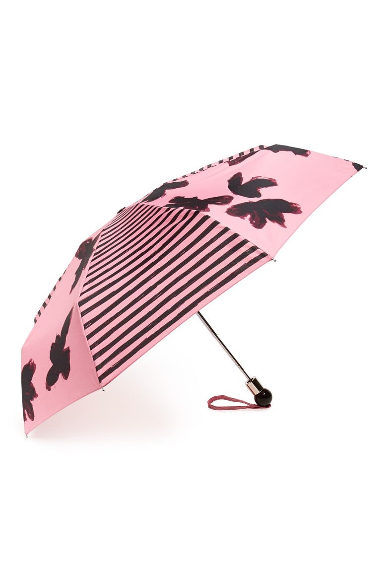 MARC BY MARC JACOBS 'Grand Painted Flower' Umbrella, Main, color, HYSOP PINK MULTI