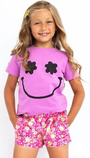 Preppy Goose Spring Flowers Plush Lounge Shorts