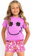 Preppy Goose Spring Flowers Plush Lounge Shorts