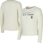 CONCEPTS SPORT Women's Concepts Sport Cream USWNT Kaki Hacci Knit Pullover Sweatshirt