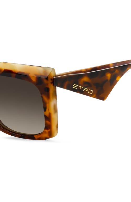 Etro 57mm Square Sunglasses In Brown