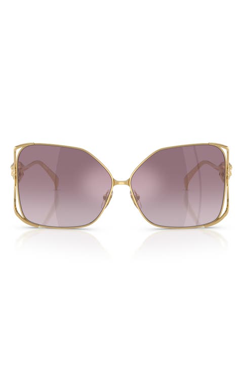 62mm Oversize Square Sunglasses