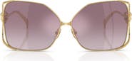 Versace 62mm Oversize Square Sunglasses