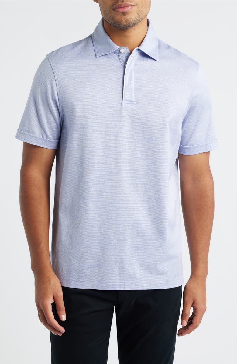 Bugatchi Mercerized Cotton Polo, Main, color, Thistle