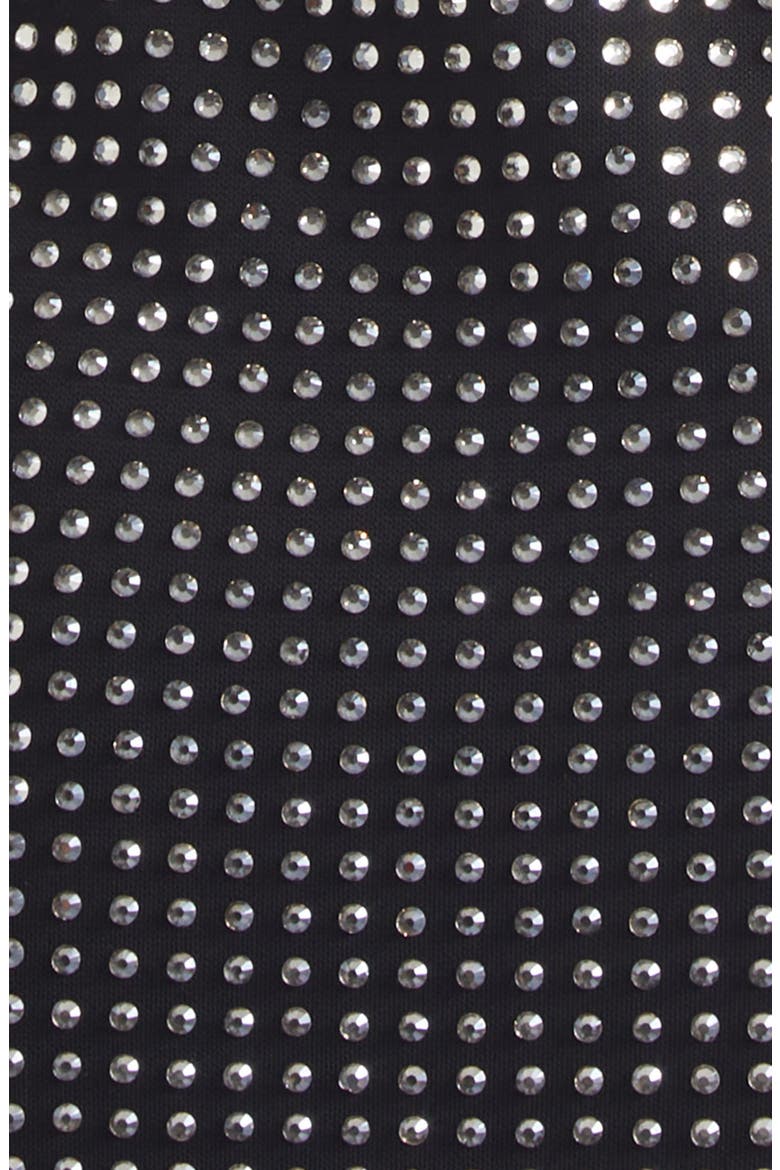 Crystal Embellished Strapless Corset Jumpsuit, Alternate, color, BLACK