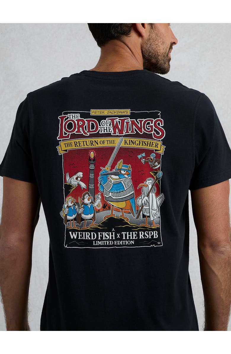 Weird Fish The Lord Of The Wings RSPB Artist Tee, Alternate, color, Black