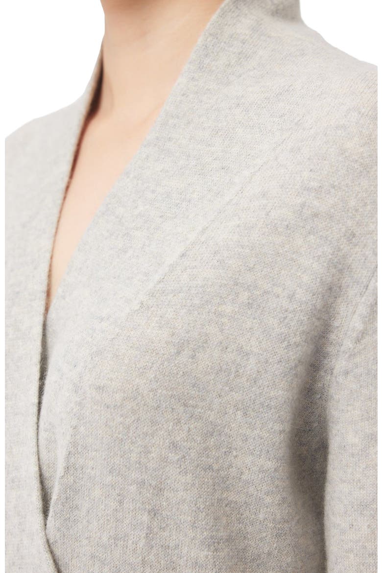 Long Cashmere Robe, Alternate, color, dawn blue