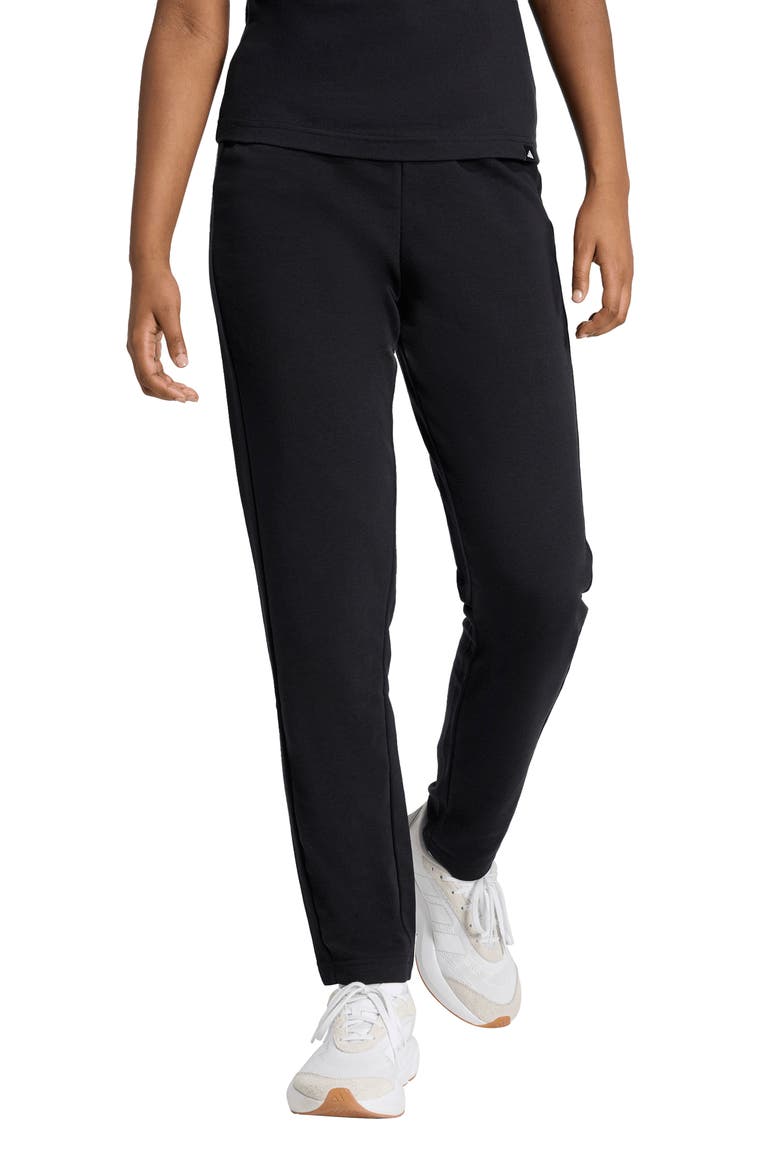 Essentials Linear French Terry Pants, Main, color, BLACK/ WHITE