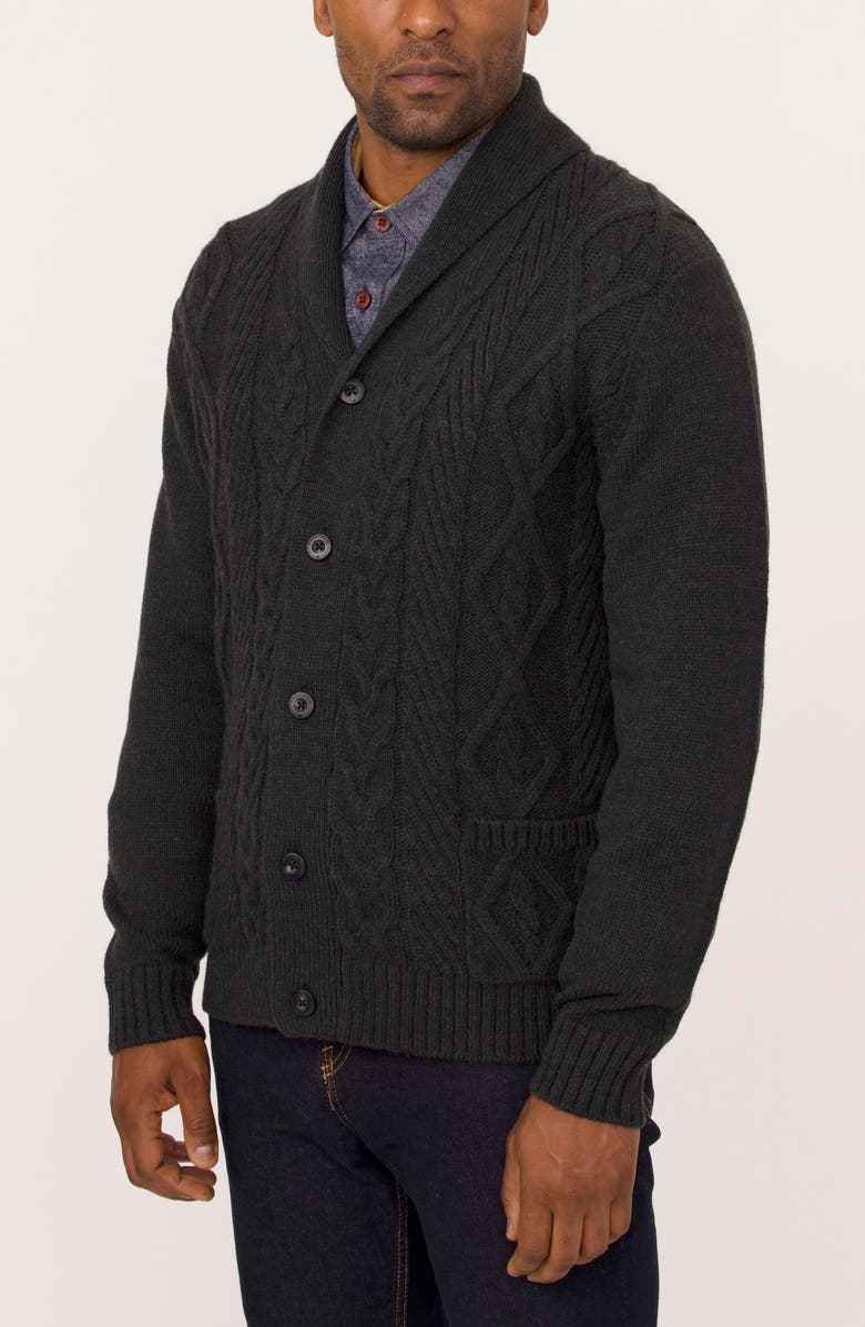 Rainforest The Pinebrook Shawl Collar Cardigan Sweater, Alternate, color, 